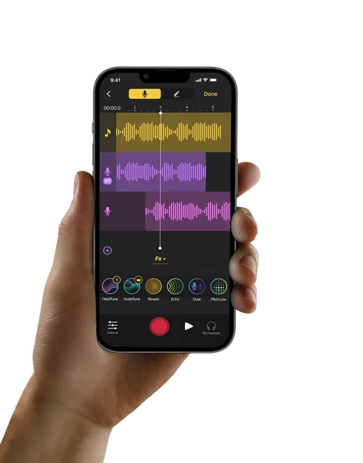Rap Fame studio on a phone